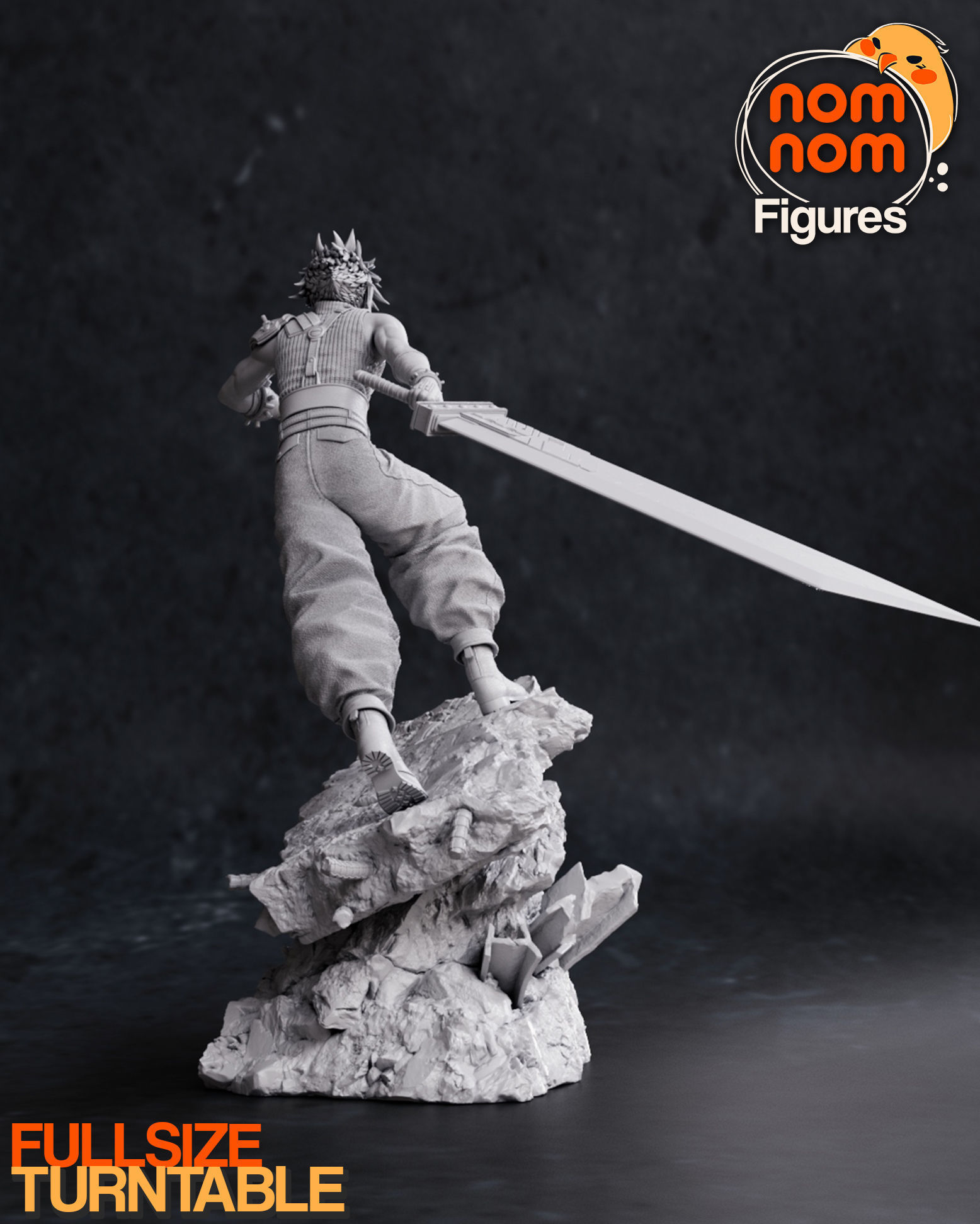 Cloud Strife- Final Fantasy VII 3D print model_6