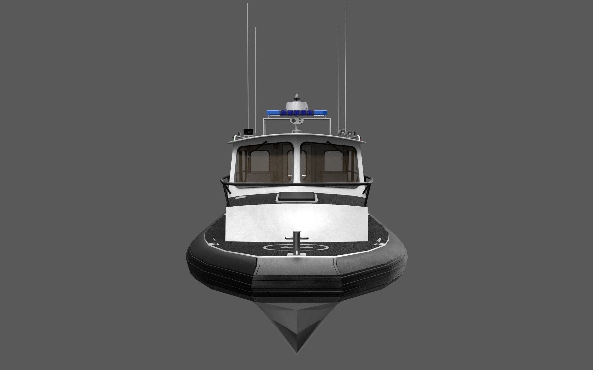 SeaArk Patrol boat  Low-poly 3D model_14