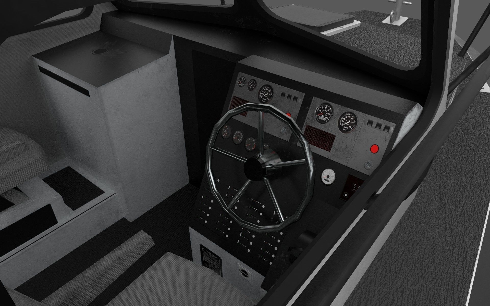 SeaArk Patrol boat  Low-poly 3D model_7