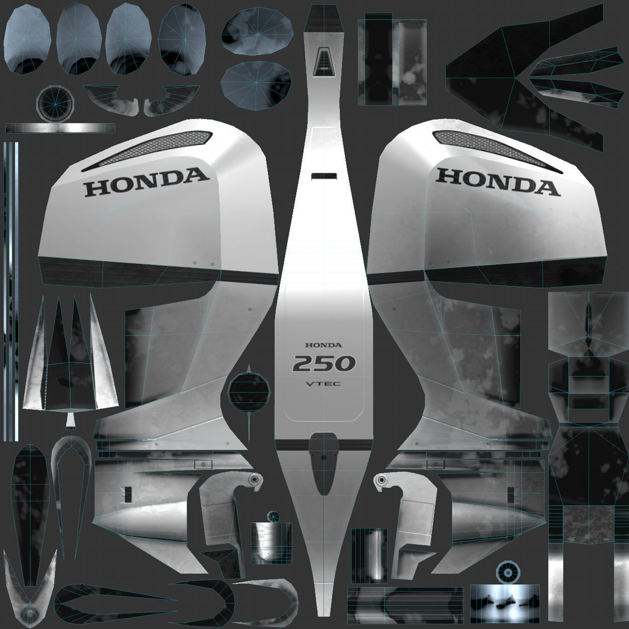 SeaArk Patrol boat  Low-poly 3D model_10