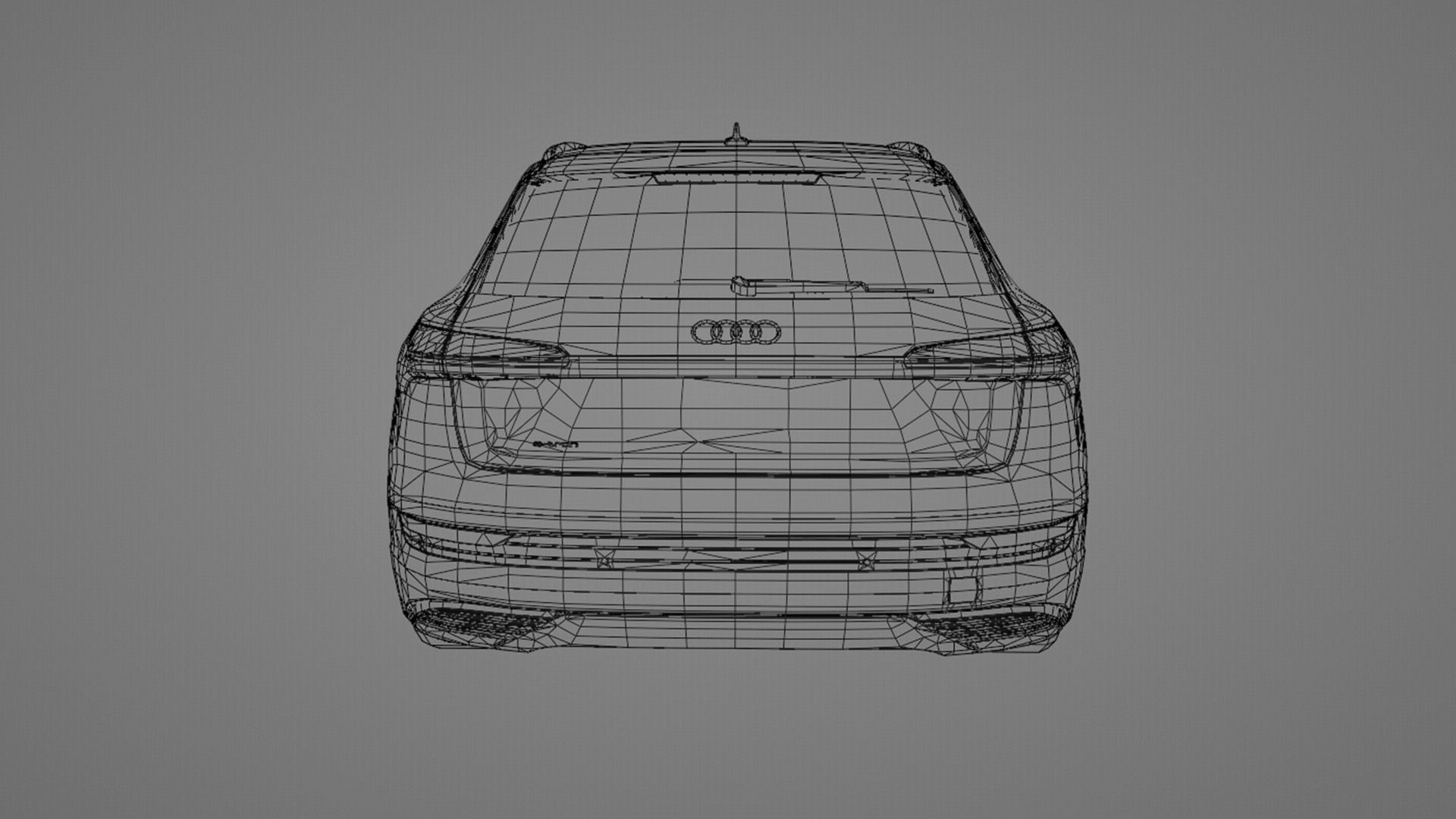 Audi E-Tron Low-poly 3D model_16