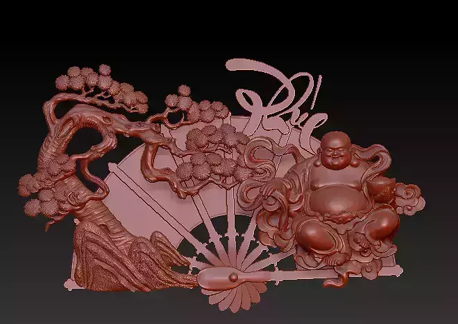 Flap of smiling budha - Di lac quat