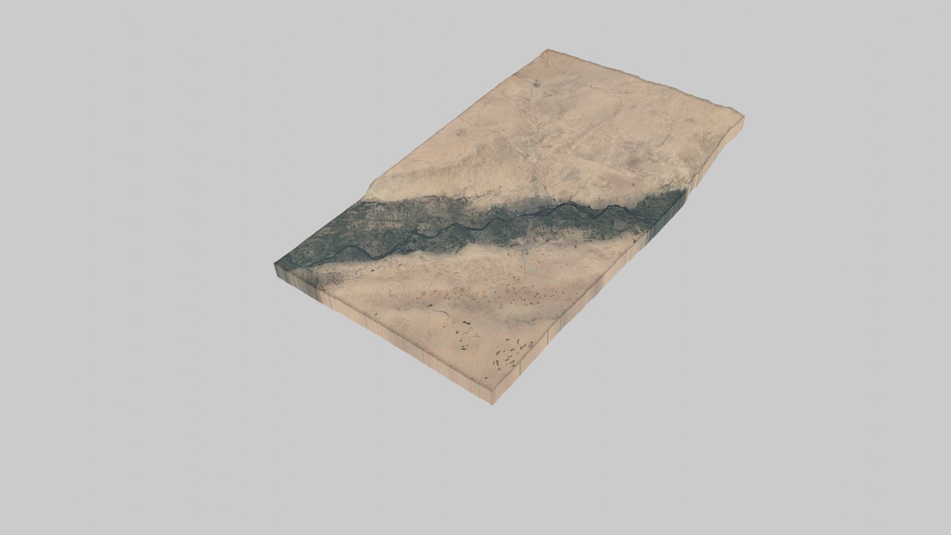 Deir El-Zor City Low-poly 3D model_1