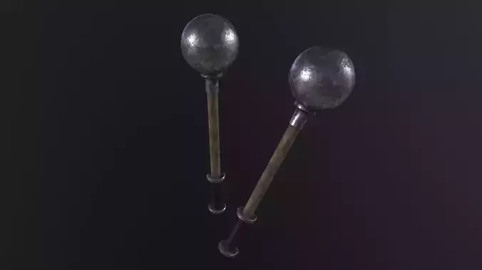 Blunt Mace 3D Model Low-poly 3D model