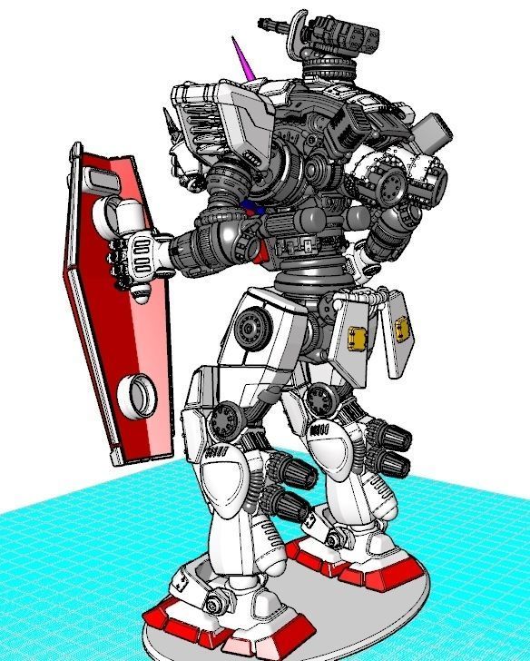 Project CG-78-2 Assault Mech 3D print model_54