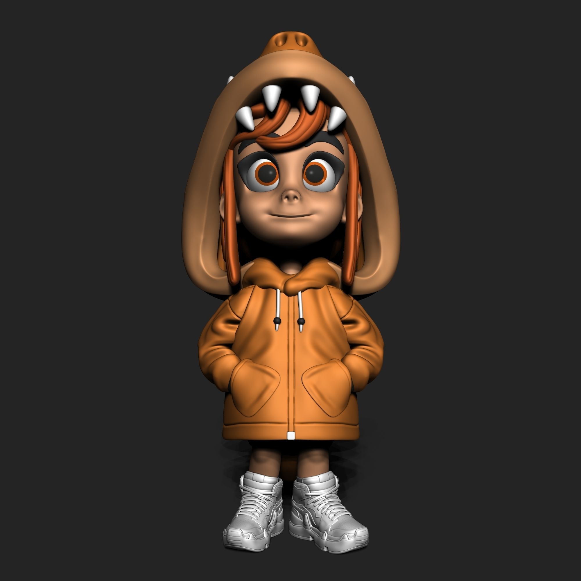 CUTE GIRL  3D print model_2