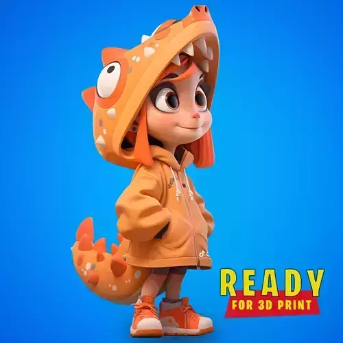 CUTE GIRL  3D print model