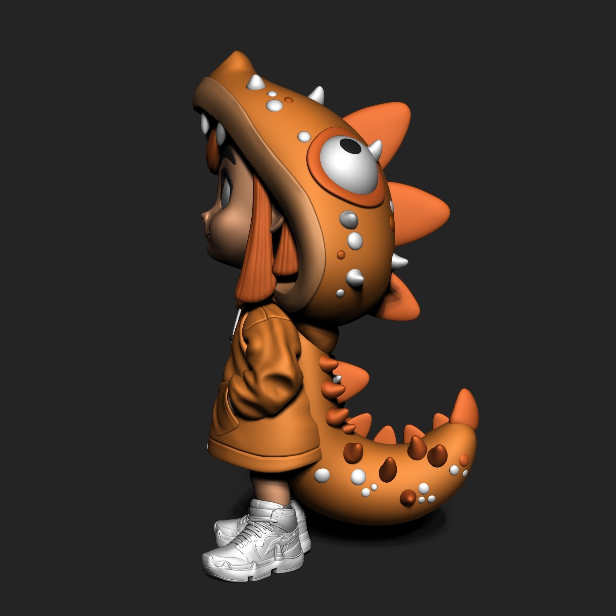 CUTE GIRL  3D print model_4