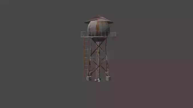 Water Tank Tower 3D model