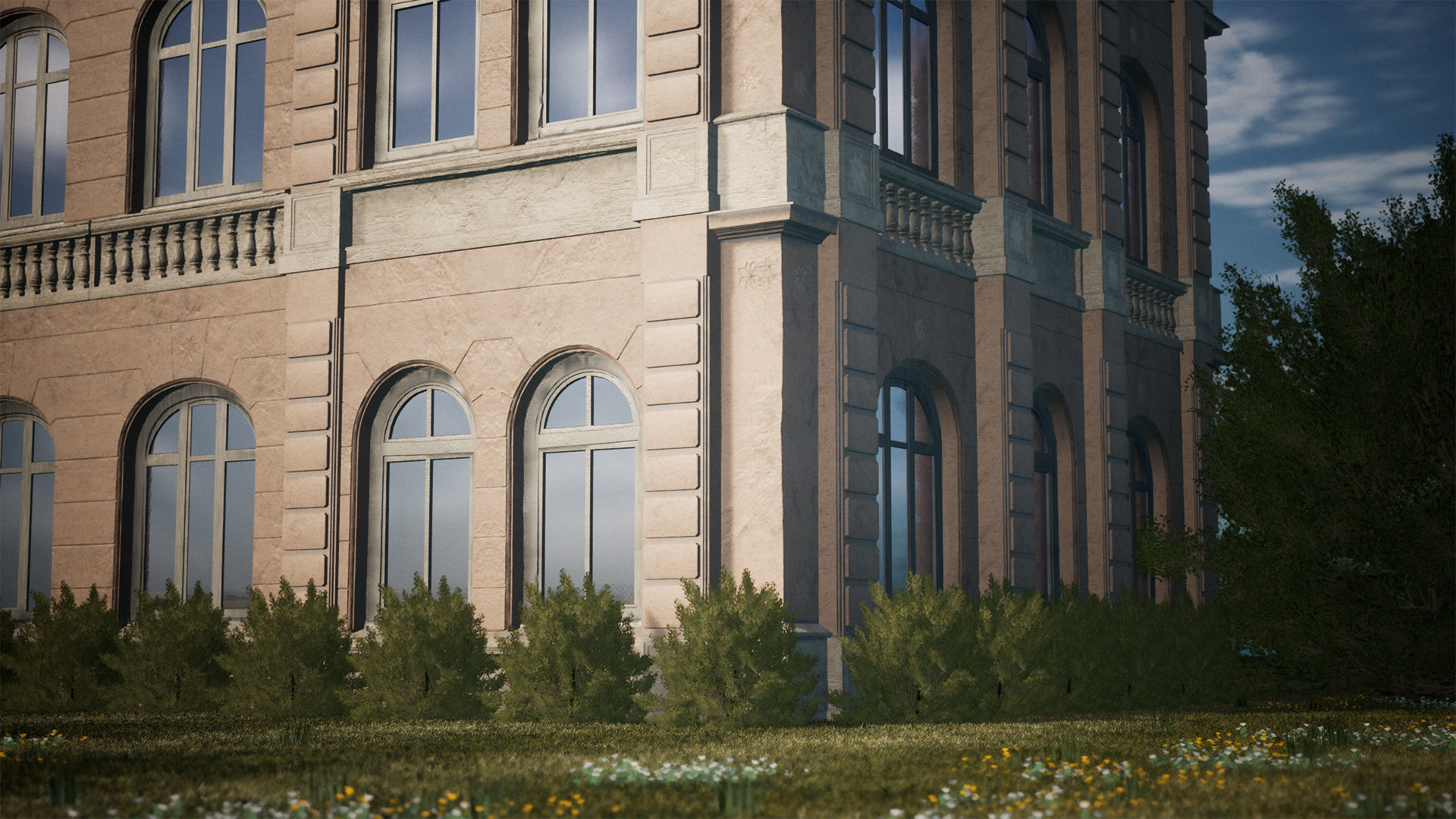 Building Facade 21 Assets Low-poly 3D model_2