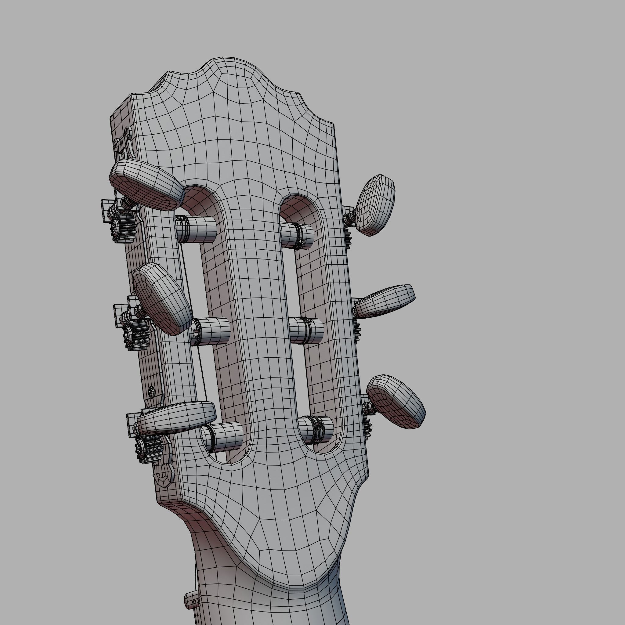 Classical Guitar 3D model_9