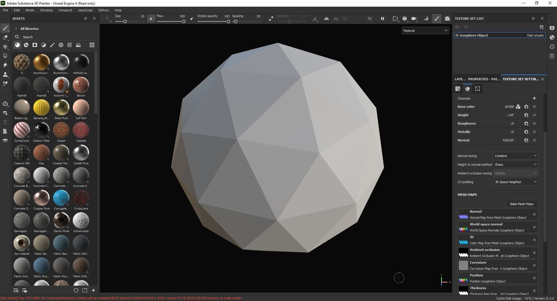 Icosphere Object 3D Model Low-poly 3D model_6