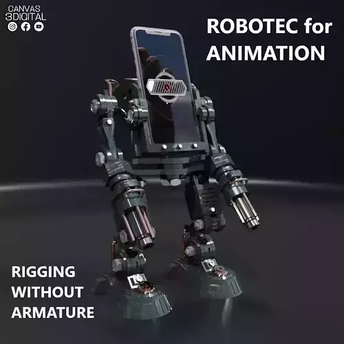 MILITARY ROBOT FOR SMARTPHONE ANIMATION