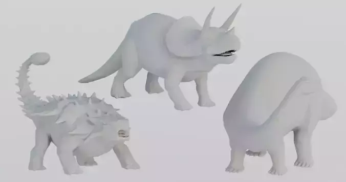 Dinosaurs 3D model