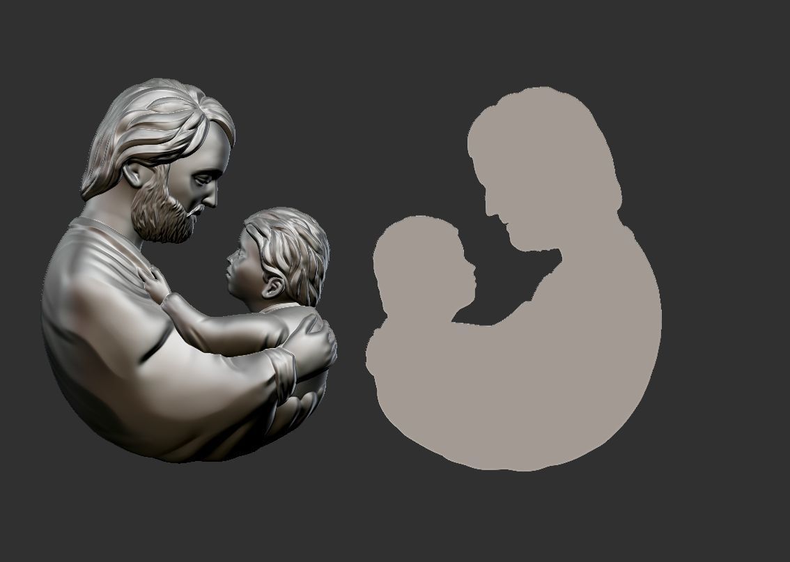 Bas-Relief Sculpture 3D print model_4