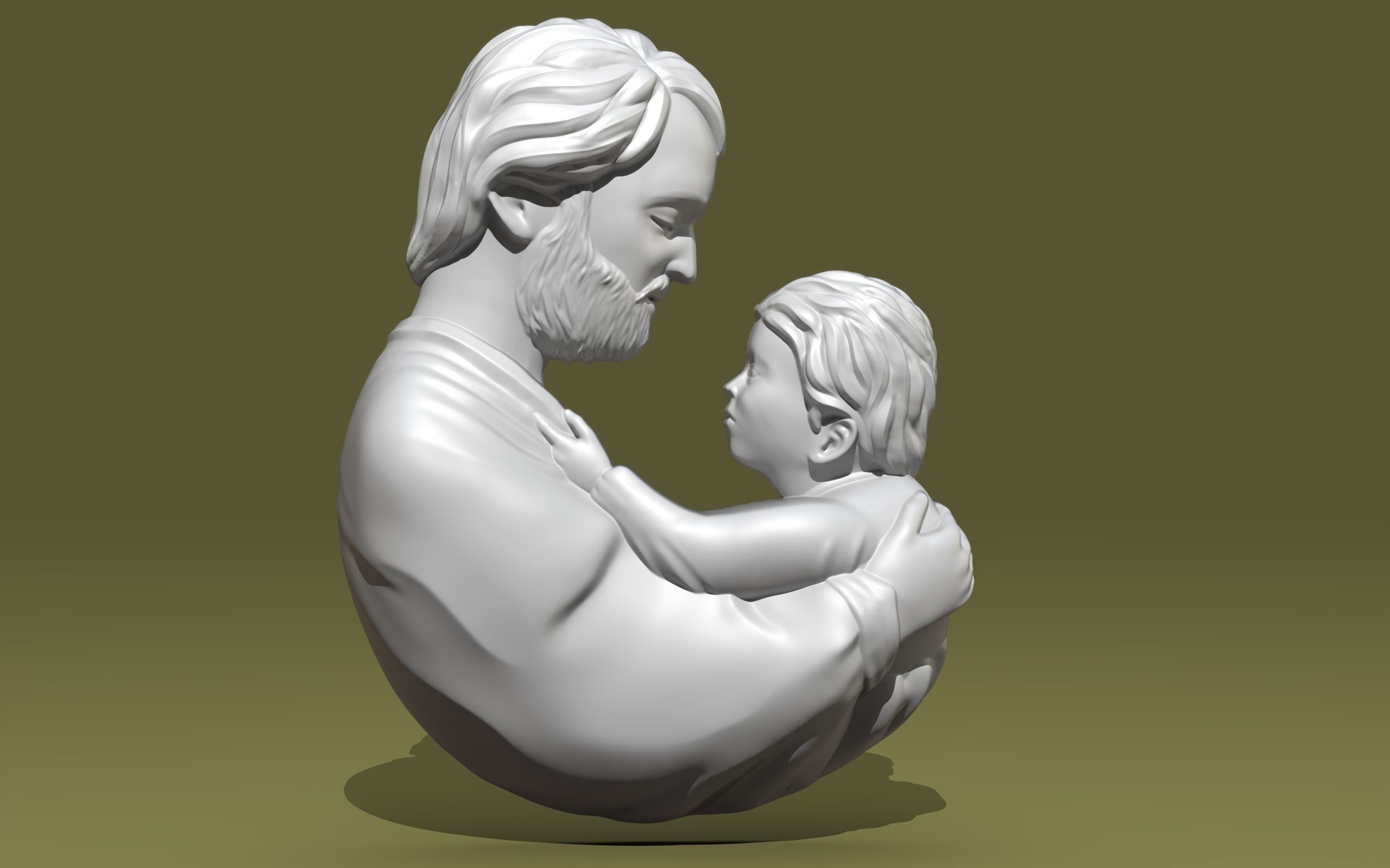 Bas-Relief Sculpture 3D print model_2