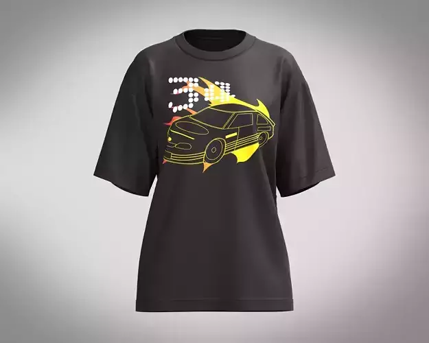 Ladies Tops-Electric Burn Up