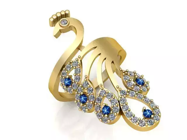 Diamond Ring Jewellery for Women 3D print model 3D print model