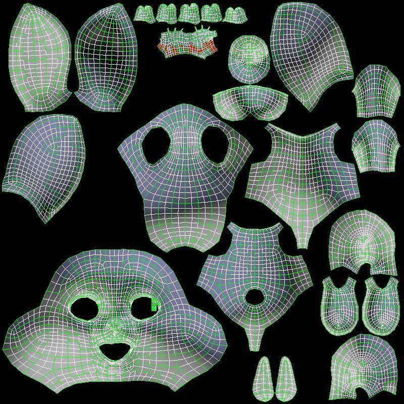 Toon Rabbit Low-poly 3D model_14