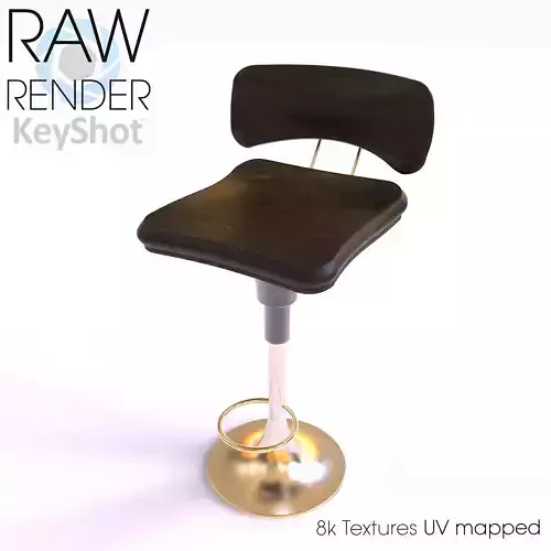 Bar Stool  Low-poly 3D model