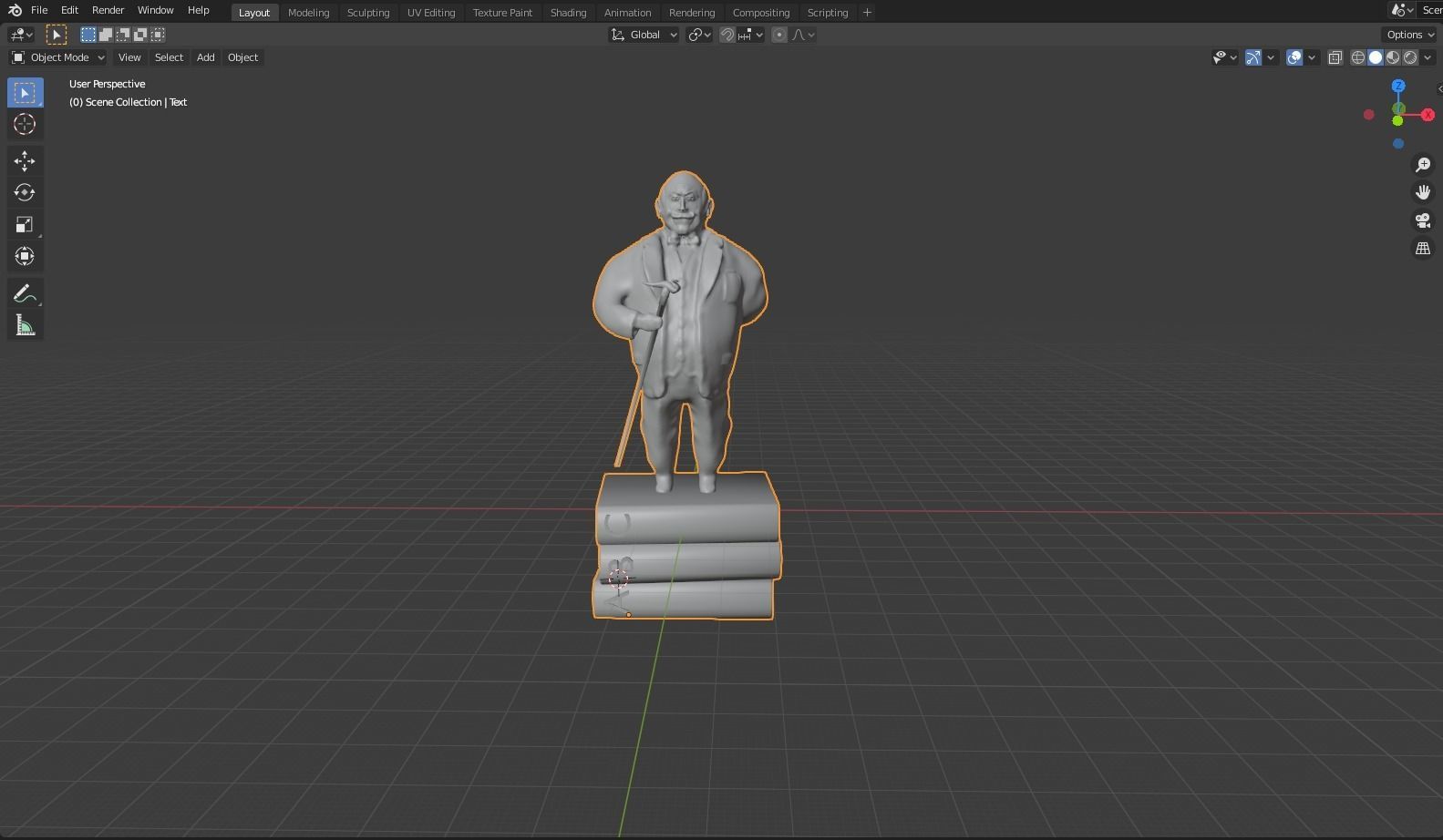 Hercule Poirot Clay Model 3d Print Model David Suchet 3D print model_2