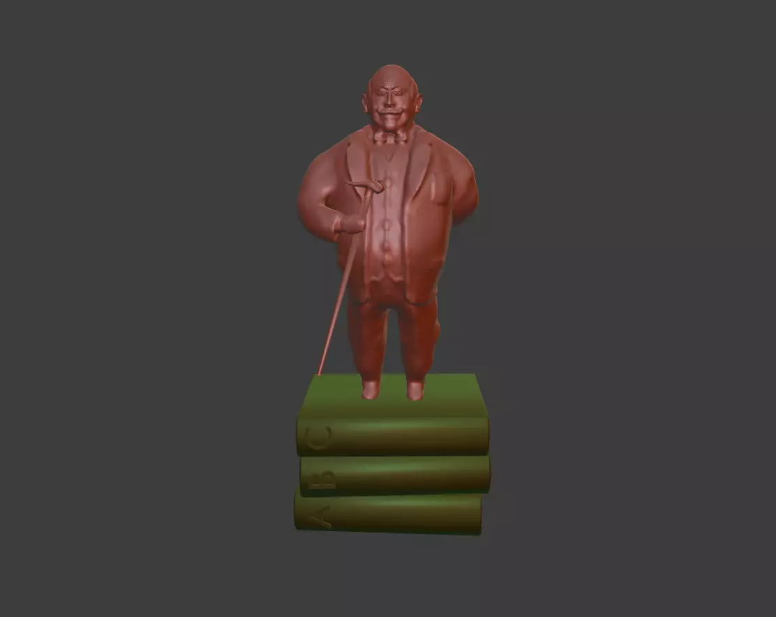 Hercule Poirot Clay Model 3d Print Model David Suchet 3D print model_0