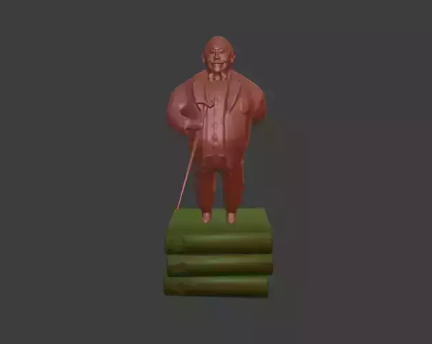 Hercule Poirot Clay Model 3d Print Model David Suchet 3D print model