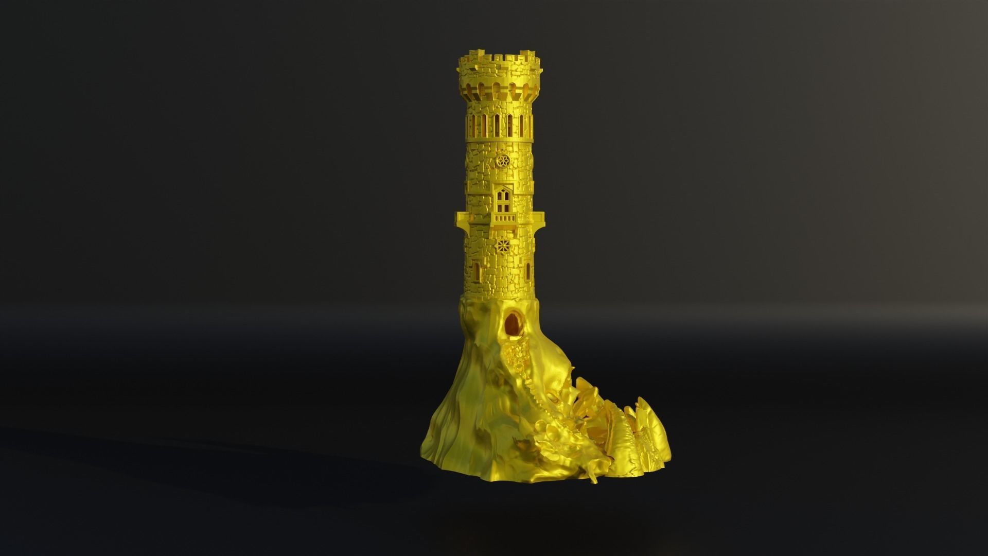 Skull Death Head DND Dice Tower - Epic Dice Tower 3D print model_2