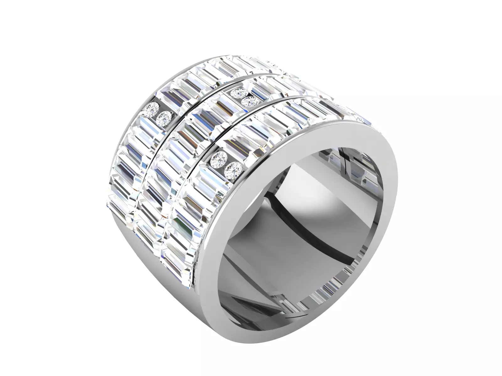 Diamond Ring For Women 3d Print Model 3D print model
