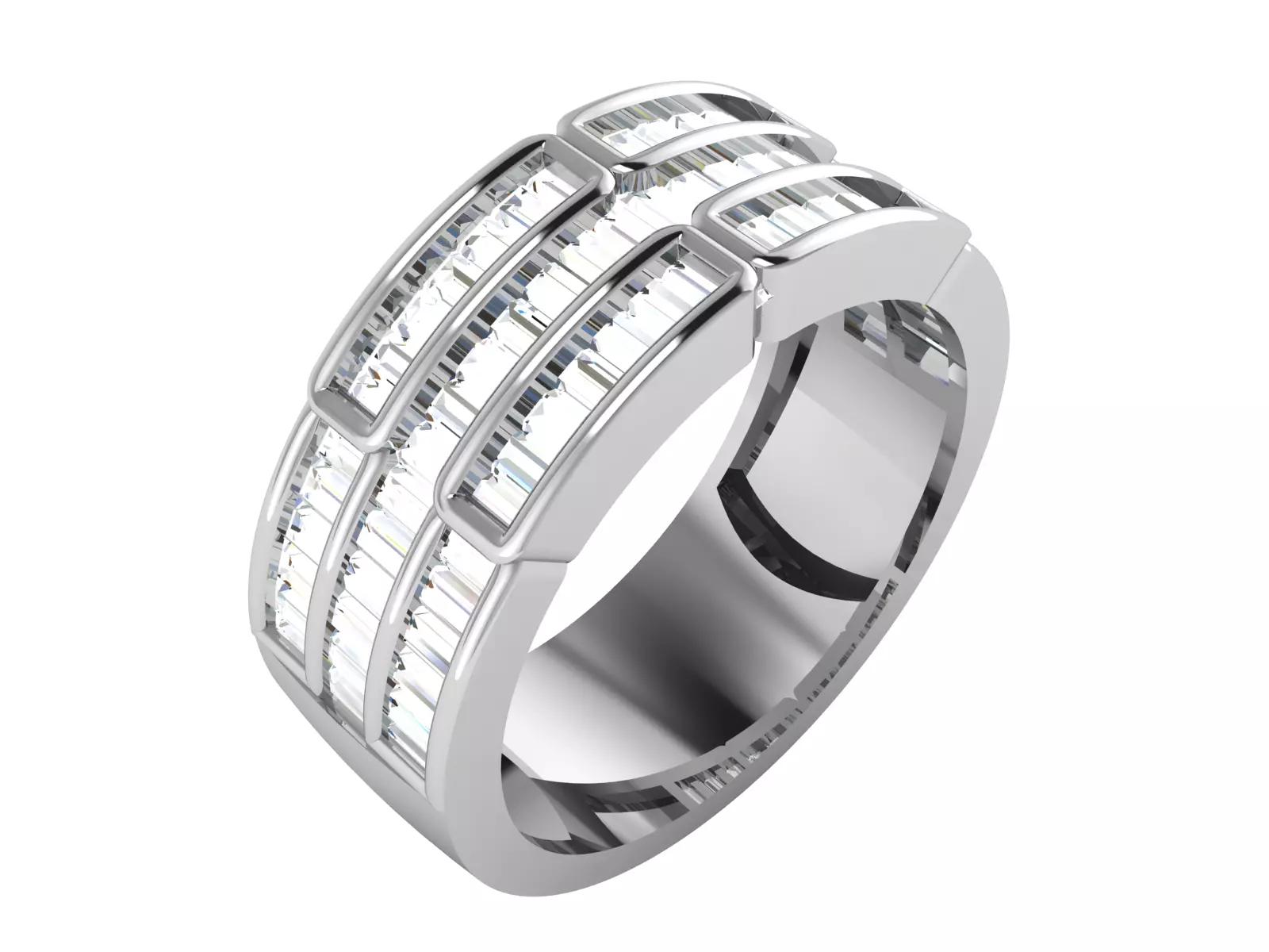 Diamond Ring For Women 3d Print Model 3D print model