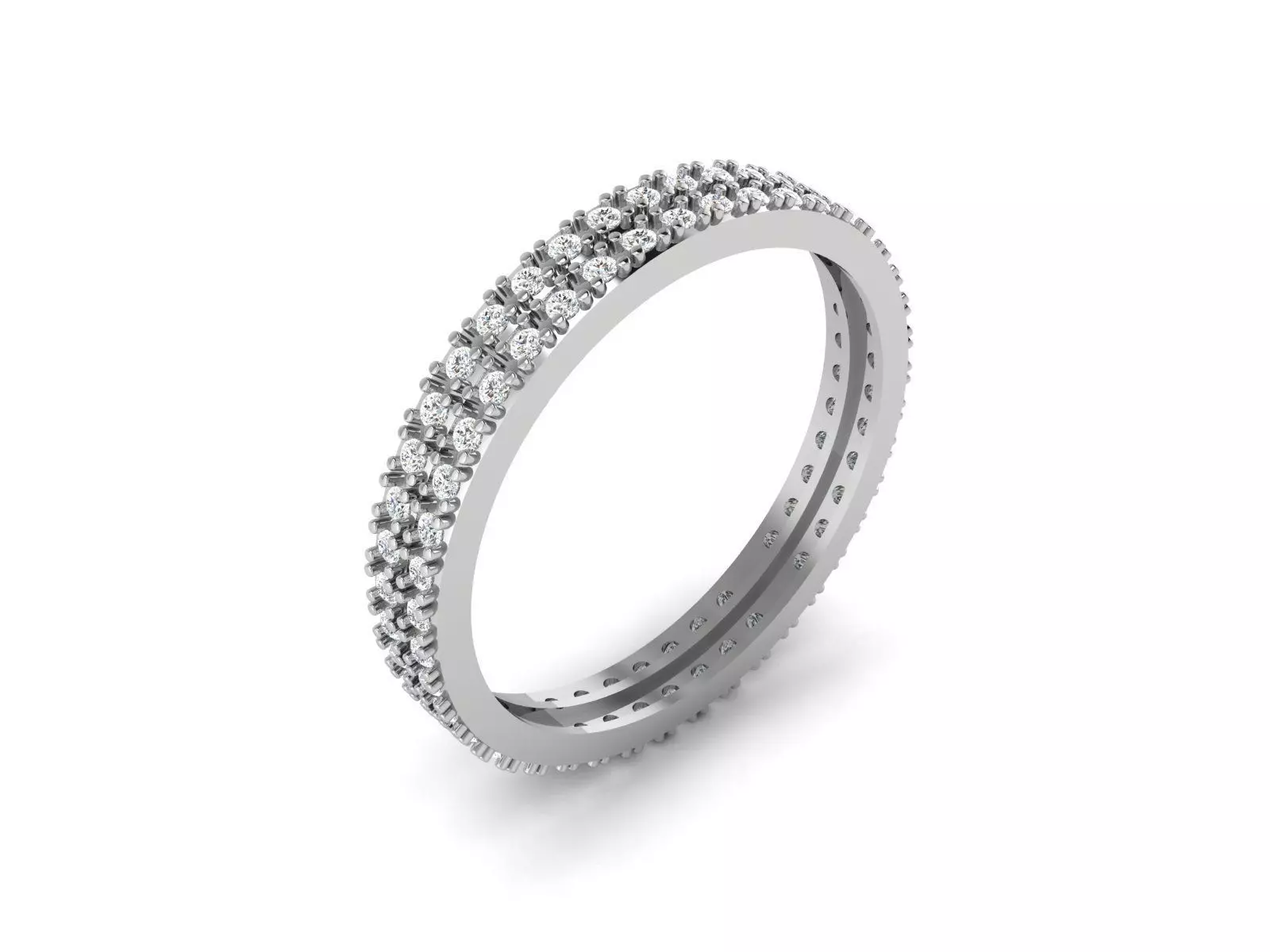 Diamond Ring For Women 3d Print Model 3D print model