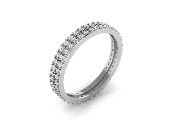 Diamond Ring For Women 3d Print Model