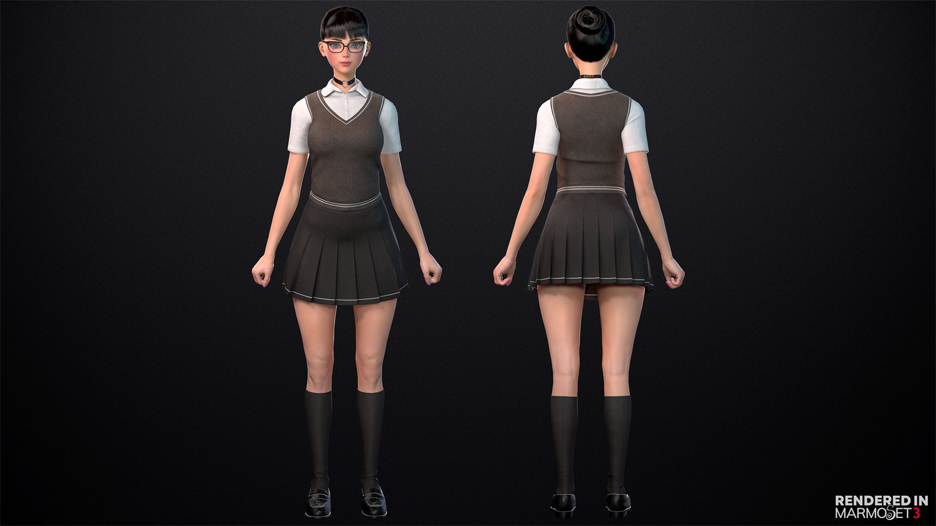 3D model Millie and Alex Pack 1 VR / AR / low-poly | CGTrader
