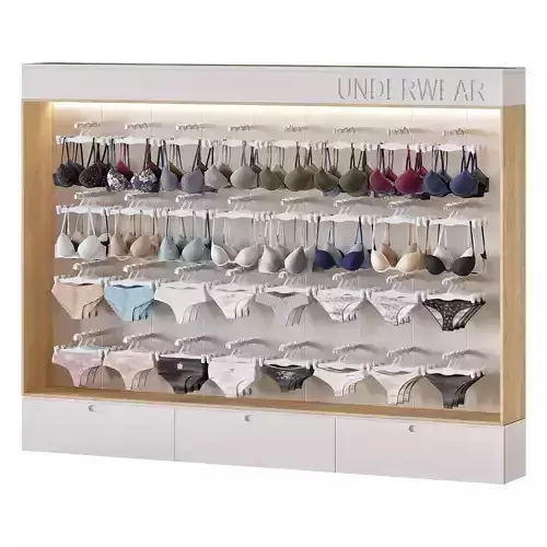 women underwear store 3D model