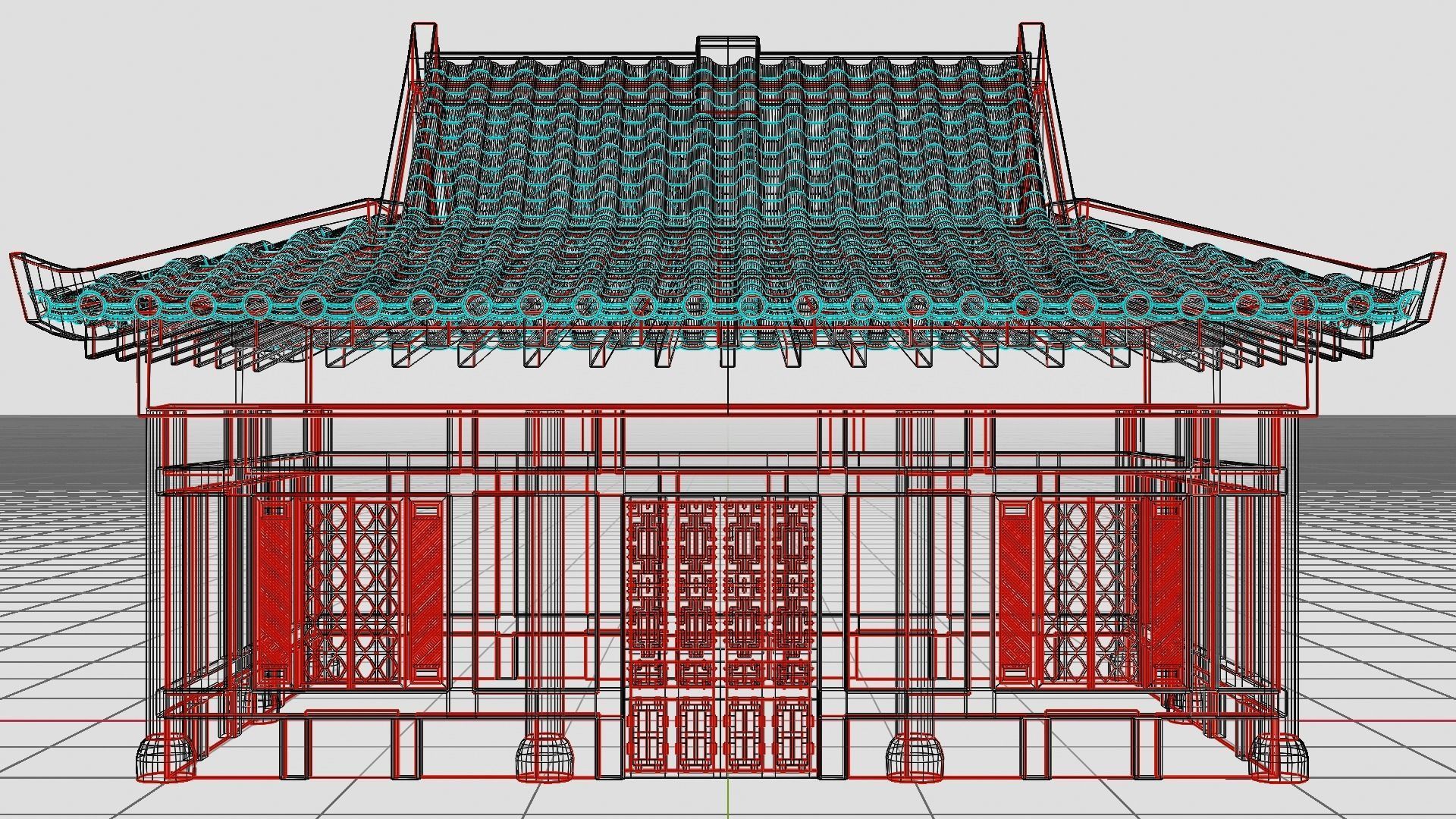 Japanese House 3D model Low-poly 3D model_5