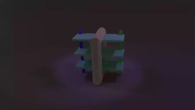 The shelf displays beautiful colors