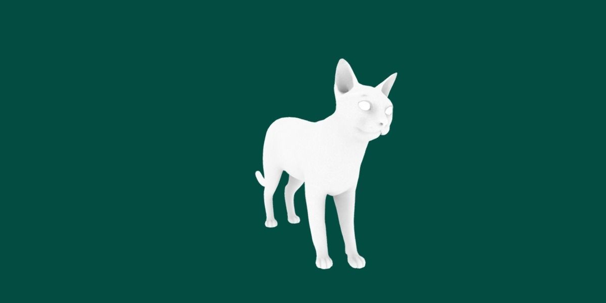 Abyssinian Cat 3D model_6