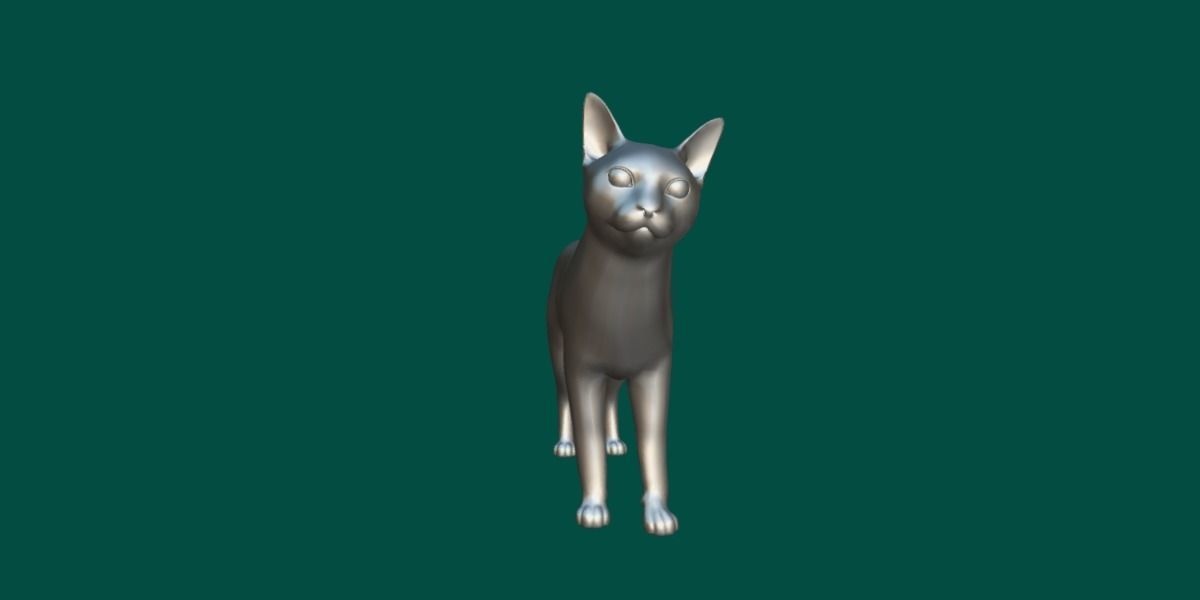 Abyssinian Cat 3D model_8