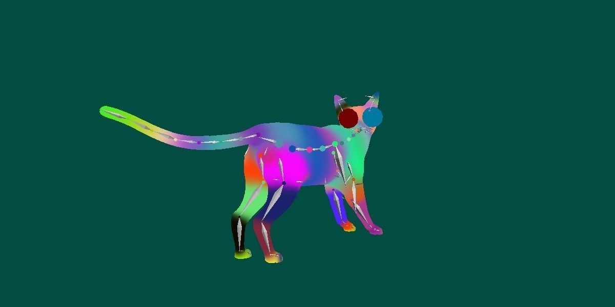 Abyssinian Cat 3D model_4