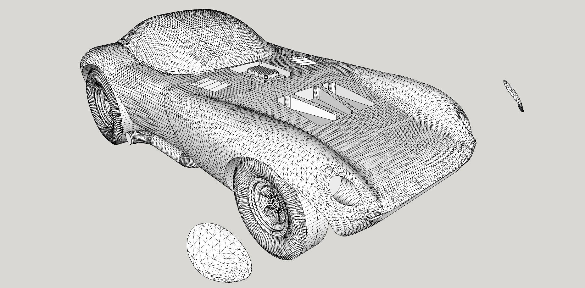 Chevrolet Cheetah 1964 Printable 3D print model_1