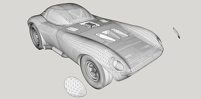 Chevrolet Cheetah 1964 Printable 3D print model 2