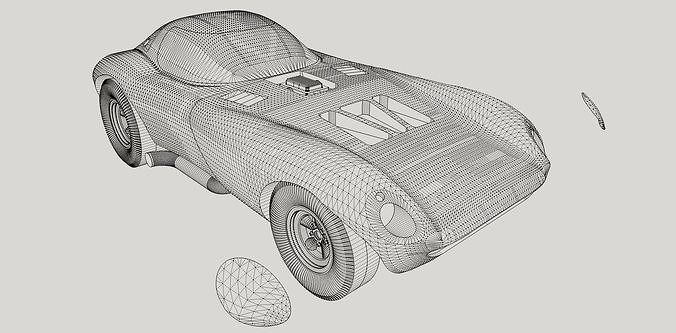 Chevrolet Cheetah 1964 Printable 3D print model 4