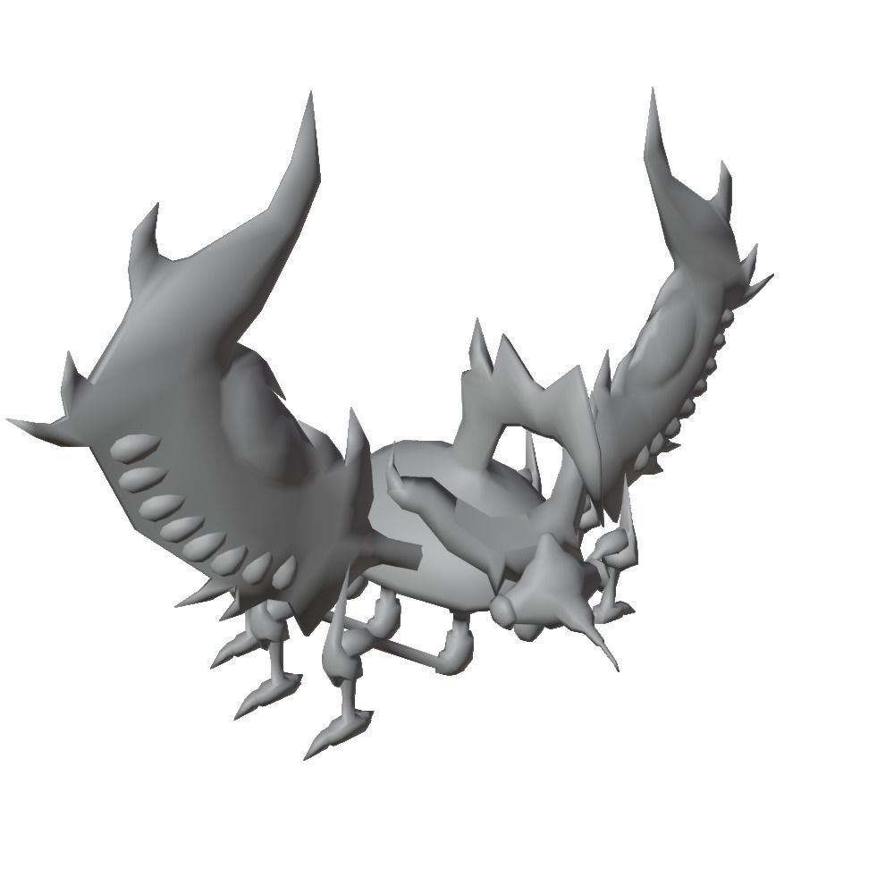 Number 3 Cicada King Low-poly 3D model_4