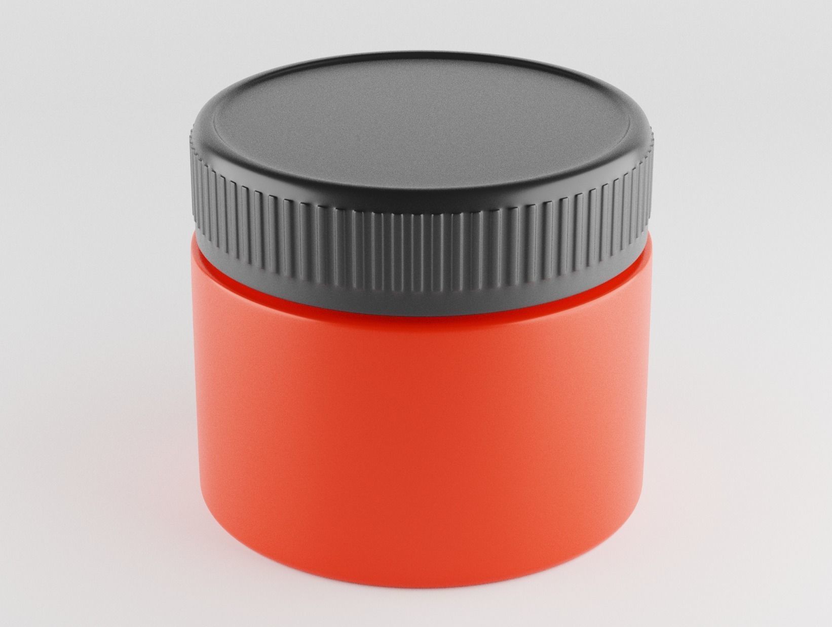 Cosmetic Jar 3D model_1