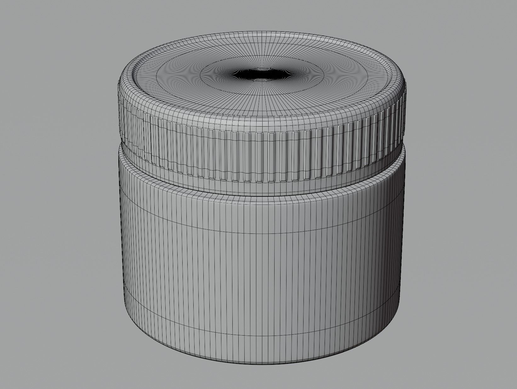 Cosmetic Jar 3D model_4