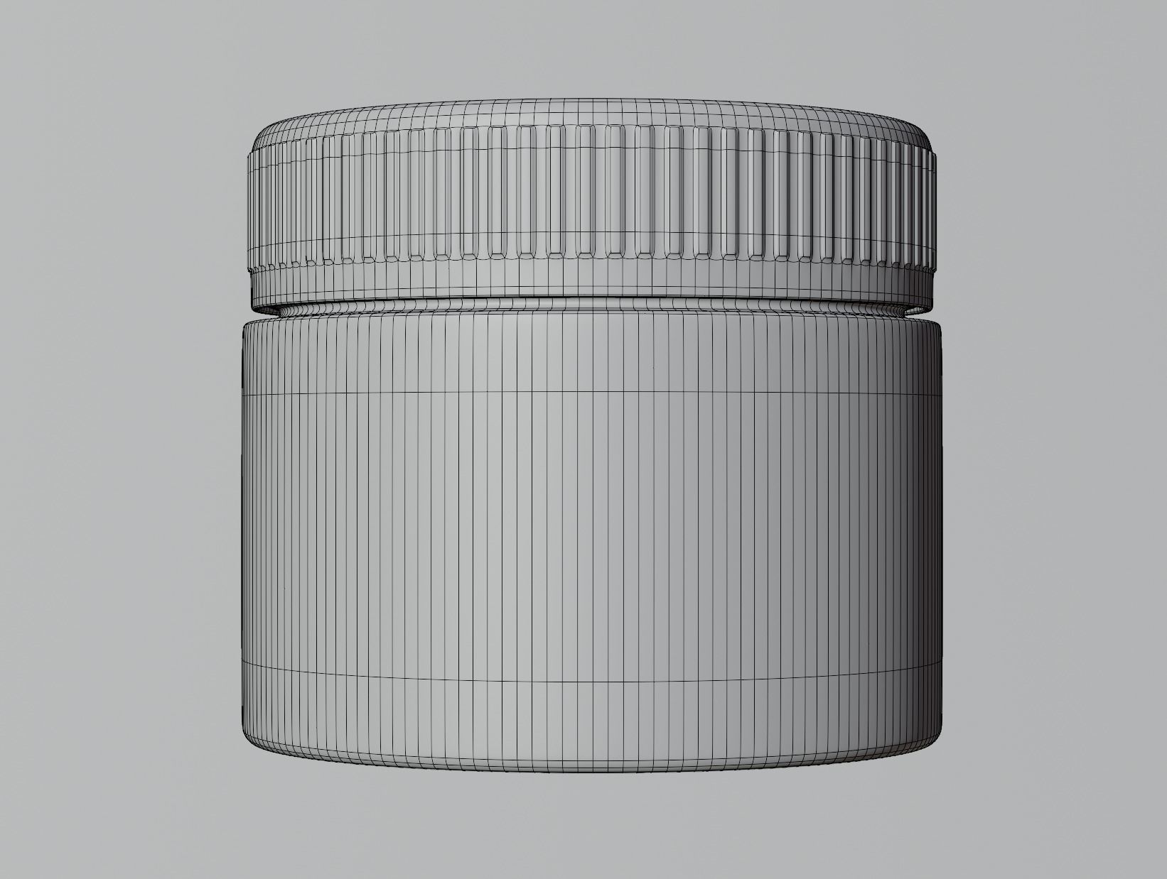 Cosmetic Jar 3D model_3