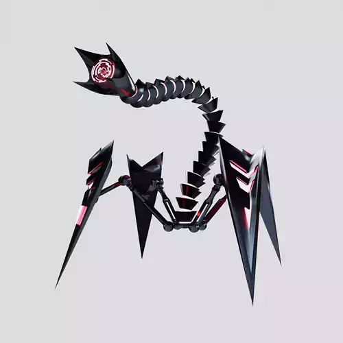 Spider Bot-Rigged 3D model 3D model