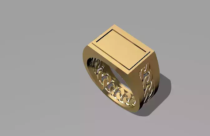 anillo cadena para  colocarle nombre 