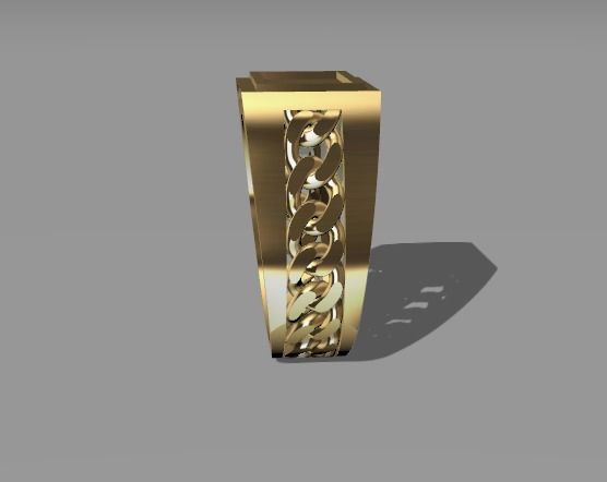 anillo cadena para  colocarle nombre  3D model_3