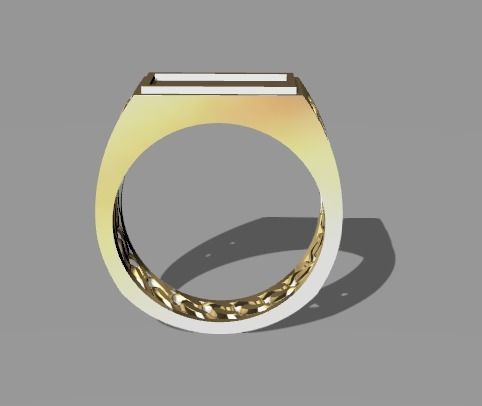 anillo cadena para  colocarle nombre  3D model_1